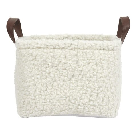 Zestaw 3 koszy Boucle kremowe