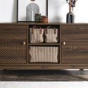 Zestaw 3 koszy Sztruks taupe