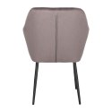 Krzesło Emilia Velvet dark grey/black