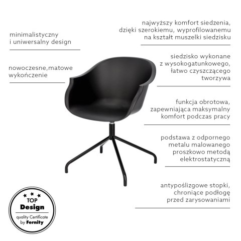 Krzesło Roundy Black