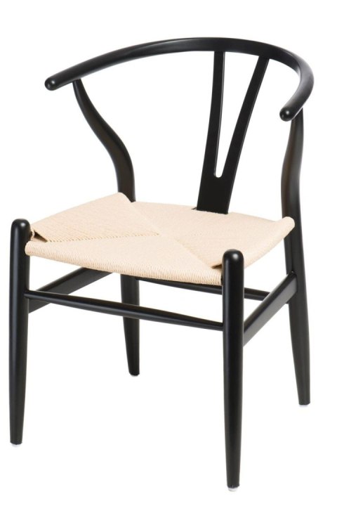 Krzesło Wicker Naturalne Czarny inspirow