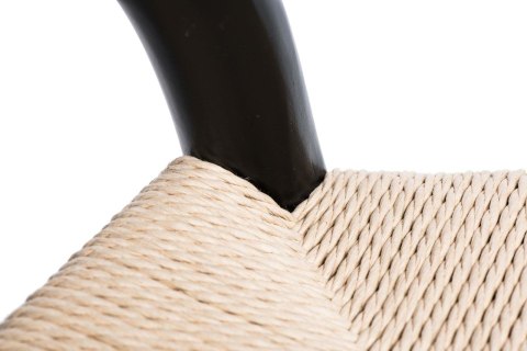 Krzesło Wicker Naturalne Czarny inspirow