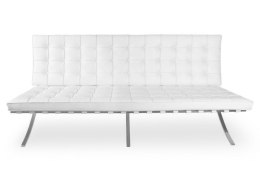 Sofa BA2 2 osobowa, biała ekoskóra