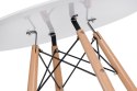 Stół DTW 80 cm, blat biały