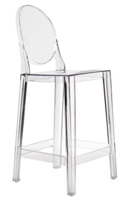 Stołek barowy Viki transparentny 65cm