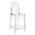 Stołek barowy Viki transparentny 65cm
