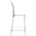 Stołek barowy Viki transparentny 65cm