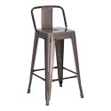 Hoker Paris Back short 66cm metaliczny