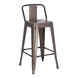 Hoker Paris Back short 66cm metaliczny