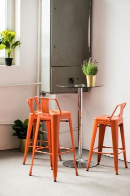 Hoker Paris Back short 66cm metaliczny