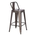 Hoker Paris Back short 66cm metaliczny