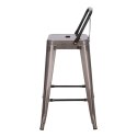 Hoker Paris Back short 66cm metaliczny