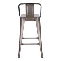 Hoker Paris Back short 66cm metaliczny