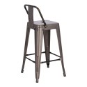 Hoker Paris Back short 66cm metaliczny