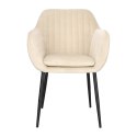 Krzesło Emilia Velvet sand /black