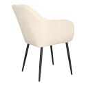 Krzesło Emilia Velvet sand /black