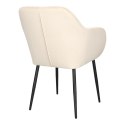 Krzesło Emilia Velvet sand /black