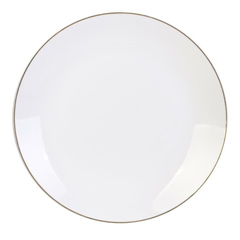 Talerz Pearl Gold 27cm biały