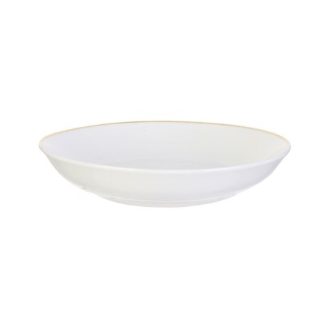 Talerz głęboki Pearl Gold 20cm biały