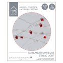 Girlanda 20 LED Serca