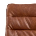 Krzesło Dean obrotowe retro brandy PU