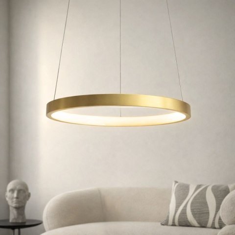 Lampa wisząca LED 25W 40cm złota Lune 31-76120