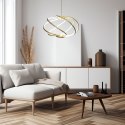 Lampa wisząca Kandor złota LED CCT