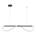Lampa wisząca Meleca S czarna LED CCT