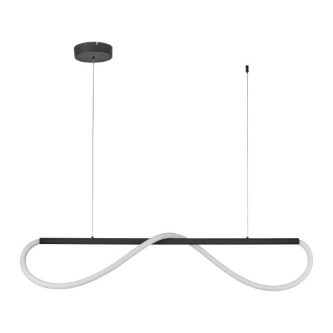 Lampa wisząca Meleca S czarna LED CCT