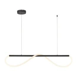 Lampa wisząca Meleca S czarna LED CCT