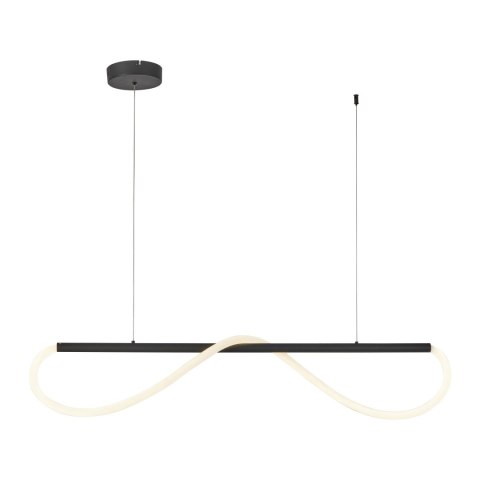 Lampa wisząca Meleca S czarna LED CCT