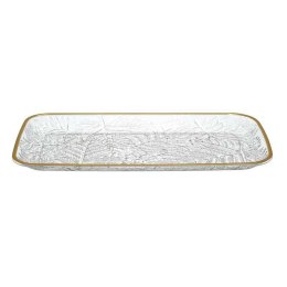 Taca Mirage 34cm złoty brzeg plastikowa