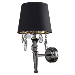 Czarny kinkiet glamour Vigo LP-0412/1W WH