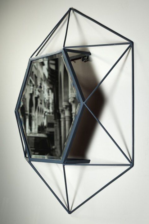 Lustro designerskie duże grafit VIRAL_ALURO