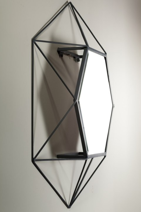 Lustro designerskie duże grafit VIRAL_ALURO