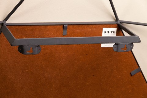 Lustro designerskie duże grafit VIRAL_ALURO