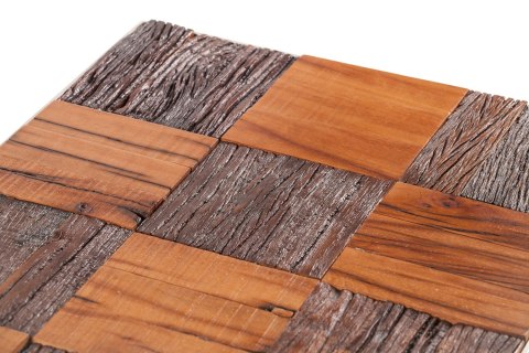 Stół kawowy szachownica drewniany