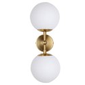 Kinkiet złoty Dorado białe kule podwójny LP-002/2W