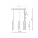 Lampa wisząca Ambiente 3 LED CCT złota LP-1510/3L GD