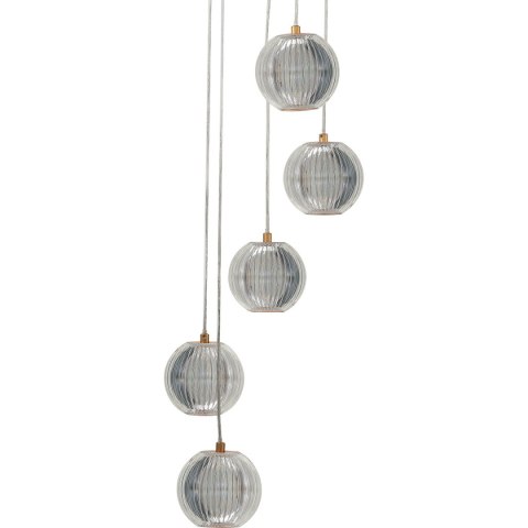Lampa wisząca Brillant 5 złota LED CCT