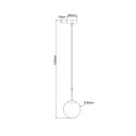 Lampa wisząca Dorado złota 1xE14