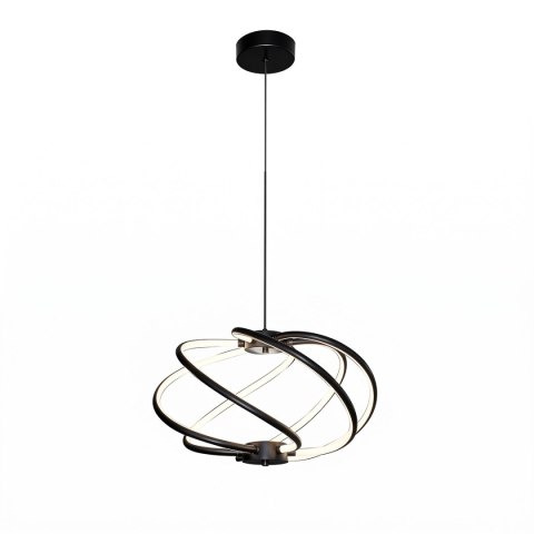Lampa wisząca Kandor czarna LED CCT