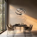 Lampa wisząca Kandor czarna LED CCT