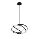 Lampa wisząca Kandor czarna LED CCT