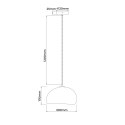 Lampa wisząca Nube 30cm biała