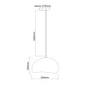 Lampa wisząca Nube 50cm biała