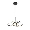 Lampa wisząca Spider 58 cm czarna LED CCT