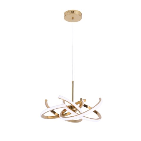 Lampa wisząca Spider 58 cm złota LED CCT