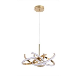 Lampa wisząca Spider 58 cm złota LED CCT
