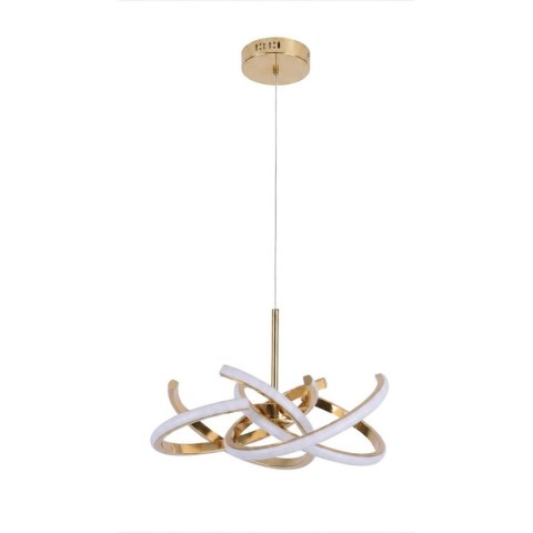 Lampa wisząca Spider 58 cm złota LED CCT